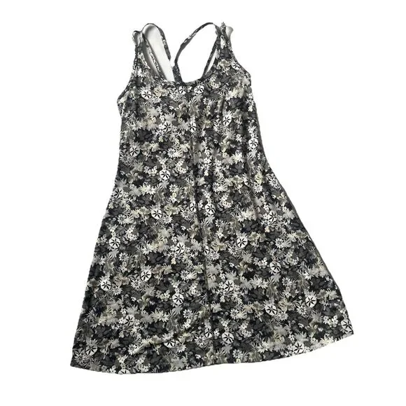 Patagonia Latticeback Strappy Floral Womens Athletic Dress Sz S Bra Stretchy EUC - Picture 1 of 9